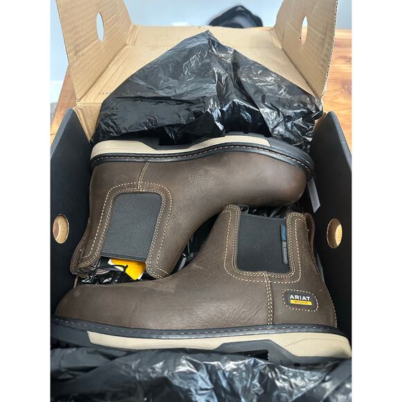 Ariat Women’s Riveter Chelsea CSA H2O Comp Toe Work Boots – Size 7.5 -NWT - Picture 1 of 8